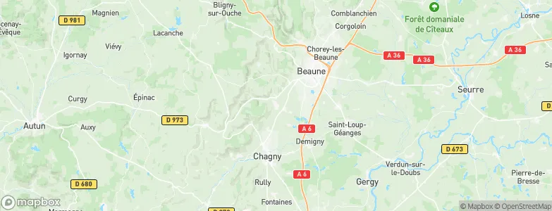 Meursault, France Map