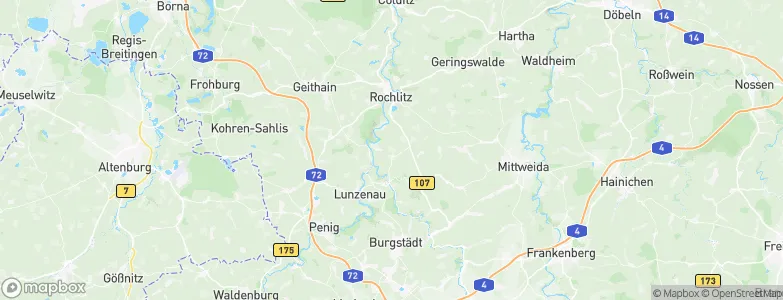 Meusen, Germany Map
