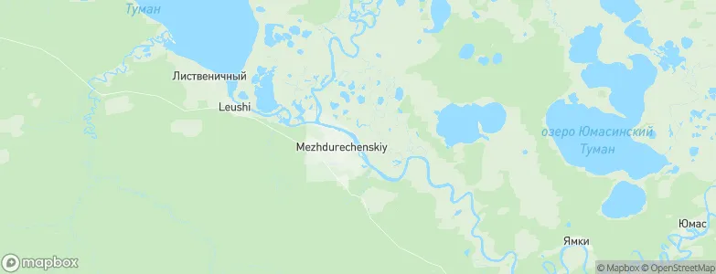 Mezhdurechenskiy, Russia Map