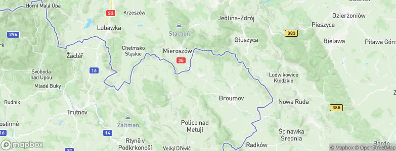 Meziměstí, Czechia Map