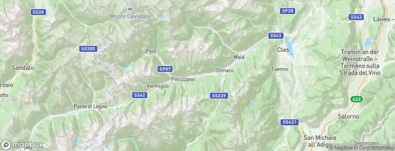 Mezzana, Italy Map