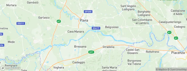 Mezzanino, Italy Map