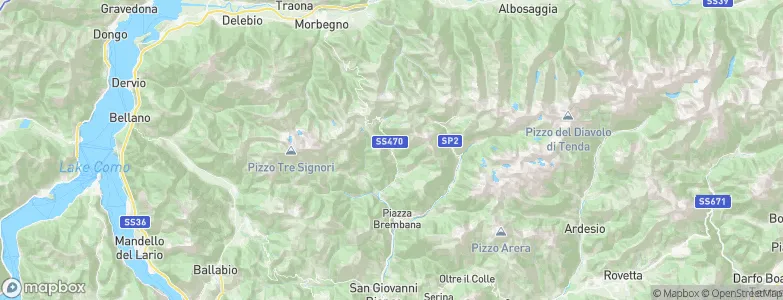 Mezzoldo, Italy Map
