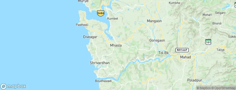 Mhasla, India Map