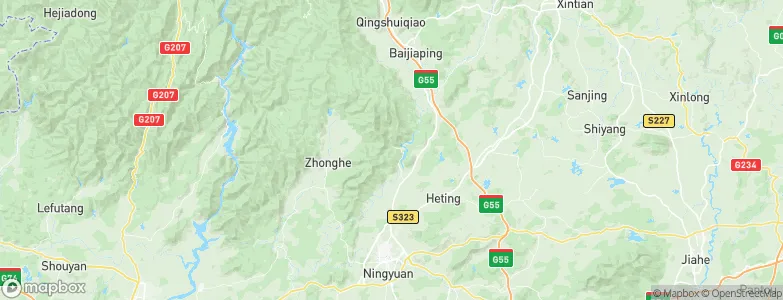 Mianhuaping, China Map
