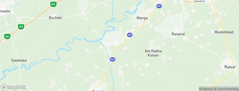 Mianke Mor, Pakistan Map