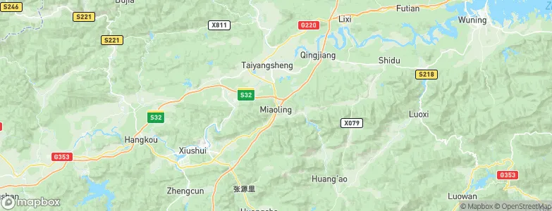 Miaoling, China Map