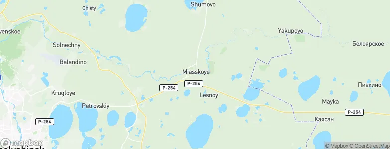 Miasskoye, Russia Map