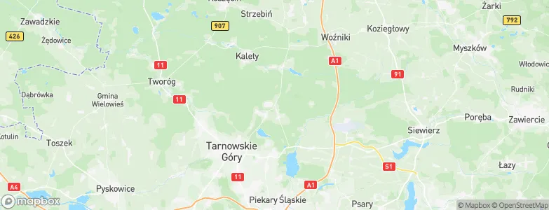 Miasteczko Śląskie, Poland Map
