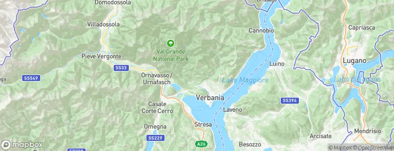 Miazzina, Italy Map