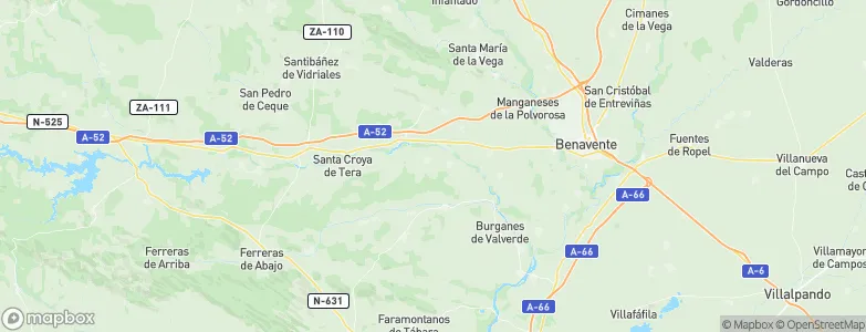 Micereces de Tera, Spain Map