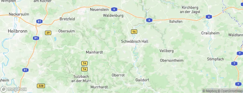 Michelfeld, Germany Map