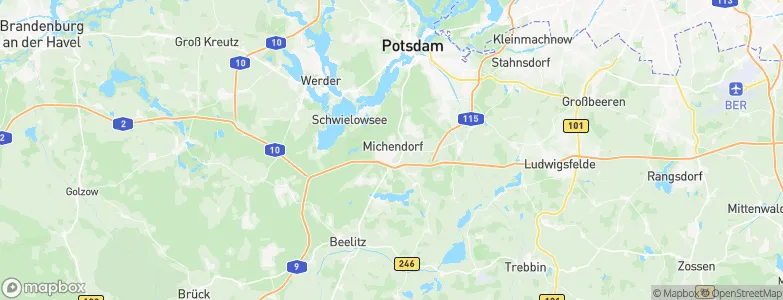 Michendorf, Germany Map