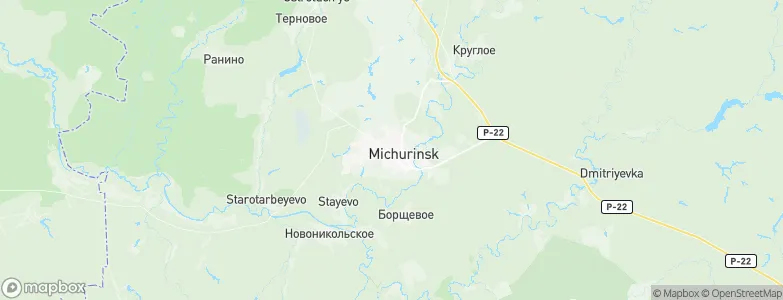 Michurinsk, Russia Map