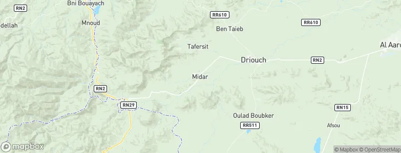 Midar, Morocco Map