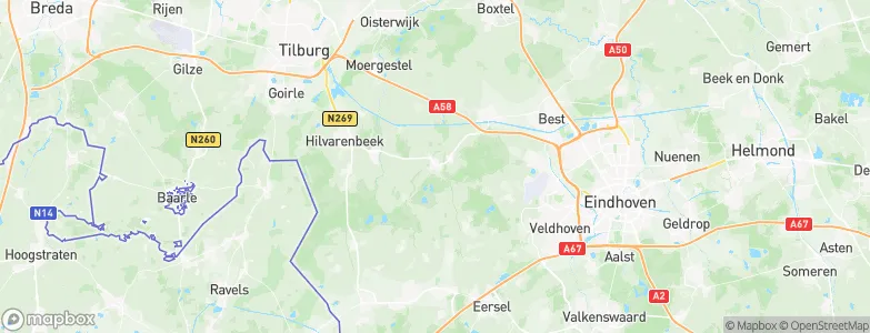 Middelbeers, Netherlands Map