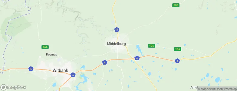 Middelburg, South Africa Map