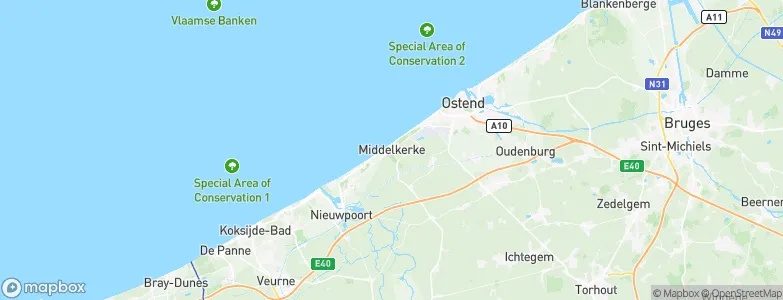 Middelkerke, Belgium Map