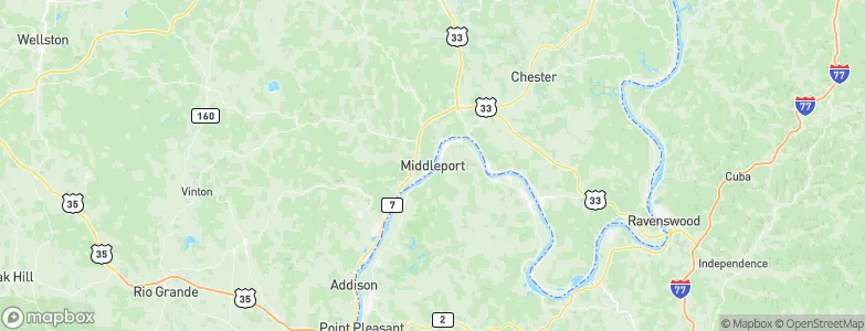 Middleport, United States Map