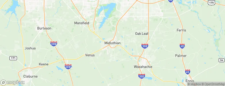Midlothian, United States Map