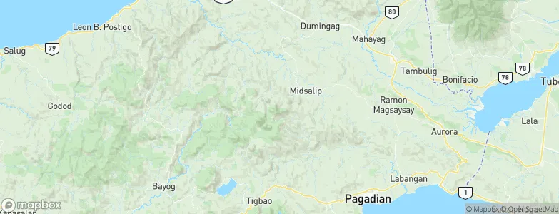 Midsalip, Philippines Map