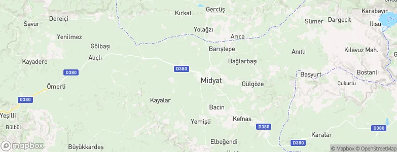 Midyat, Turkey Map