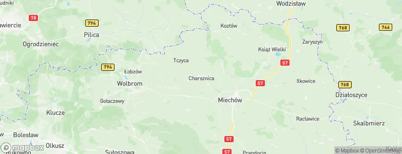 Miechów Charsznica, Poland Map