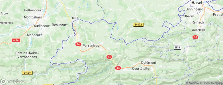 Miécourt, Switzerland Map
