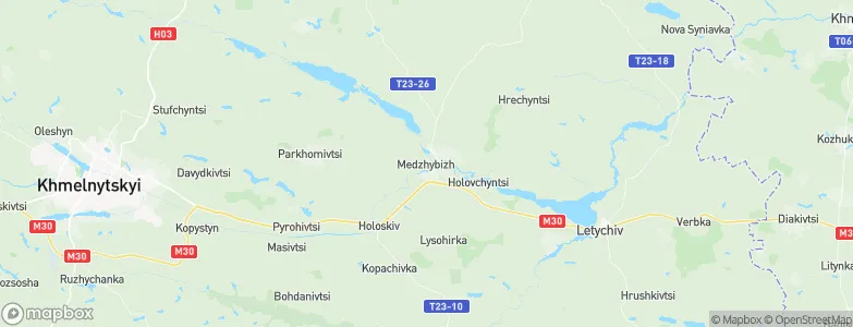 Miedzyboz, Ukraine Map