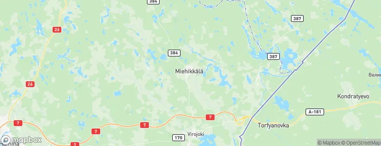 Miehikkälä, Finland Map
