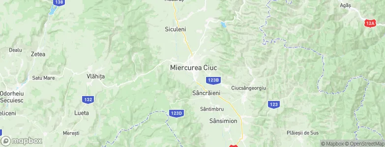 Miercurea-Ciuc, Romania Map