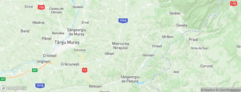 Miercurea Nirajului, Romania Map