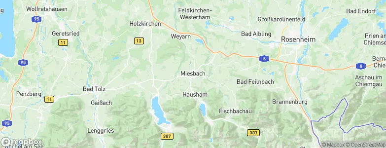 Miesbach, Germany Map