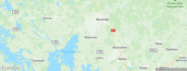 Mietoinen, Finland Map