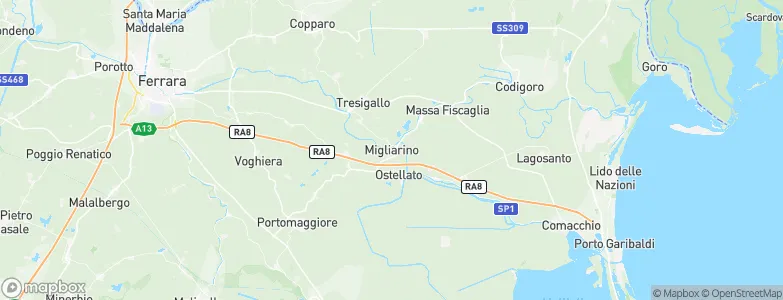 Migliarino, Italy Map
