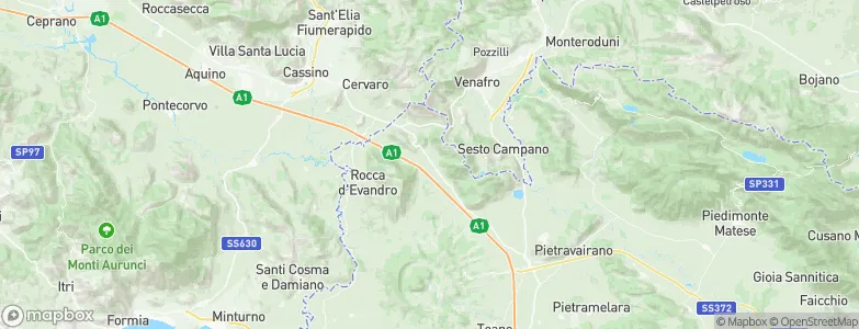 Mignano Monte Lungo, Italy Map