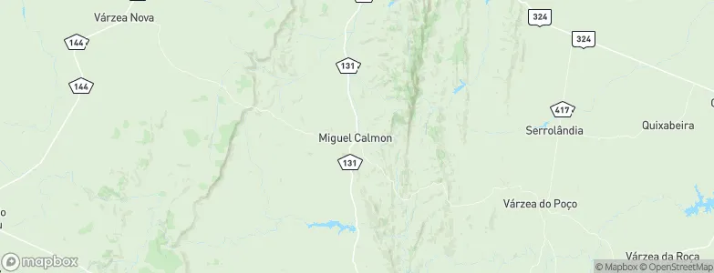 Miguel Calmon, Brazil Map