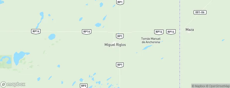 Miguel Riglos, Argentina Map