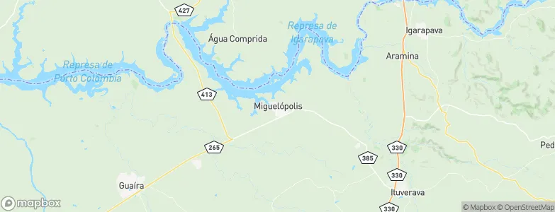 Miguelópolis, Brazil Map