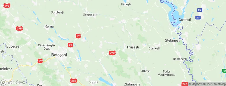 Mihai Eminescu, Romania Map