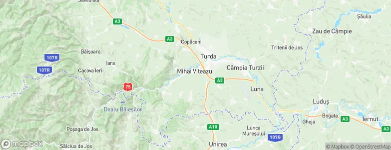 Mihai Viteazu, Romania Map
