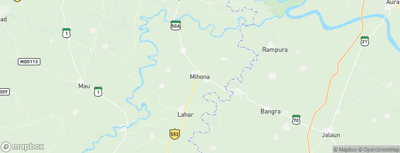 Mihona, India Map