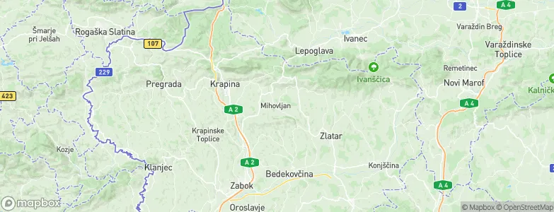 Mihovljan, Croatia Map