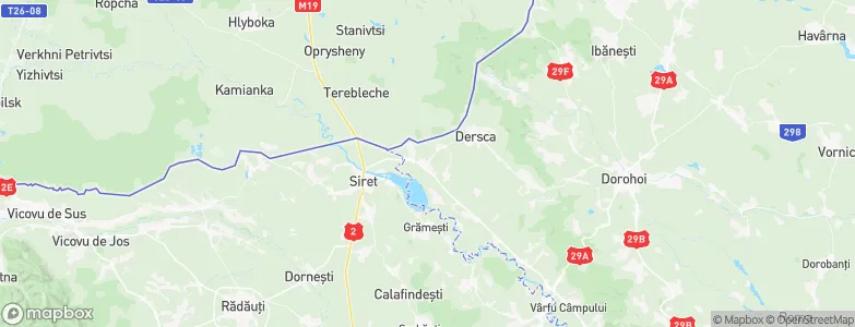 Mihăileni, Romania Map