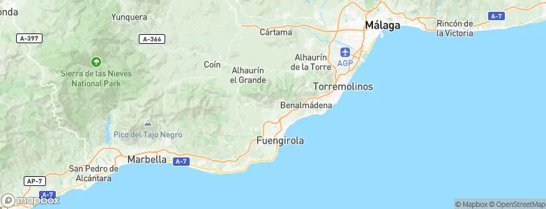 Mijas, Spain Map
