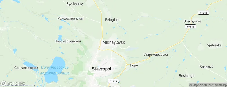 Mikhaylovsk, Russia Map