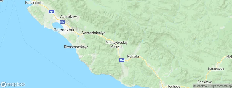 Mikhaylovskiy Pereval, Russia Map