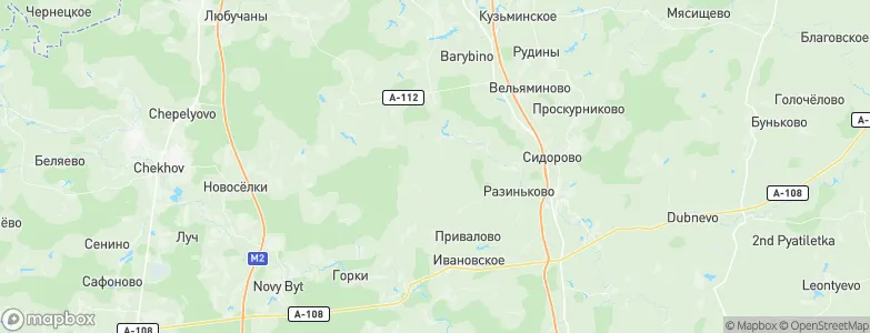 Mikhaylovskoye, Russia Map