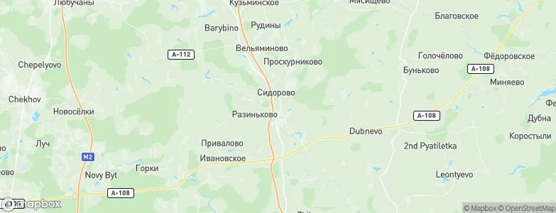 Mikhnëvo, Russia Map