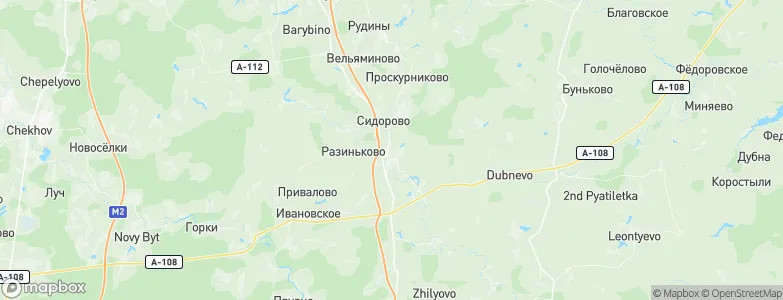 Mikhnevo, Russia Map